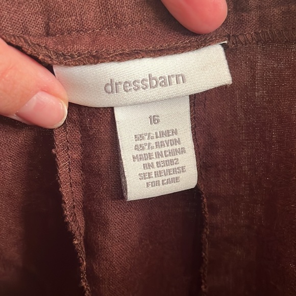 Dress barn linen blend A line skirt - Picture 5 of 5